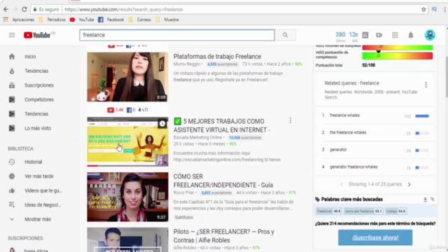 YouTube SEO: Posiciona Videos en la 1 Página de YouTube – Screenshot 1