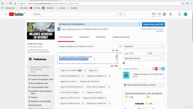 YouTube SEO: Posiciona Videos en la 1 Página de YouTube – Screenshot 4