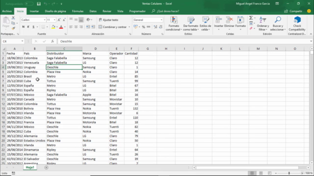 Curso Microsoft excel intermedio (Ver. 2019). – Screenshot 2