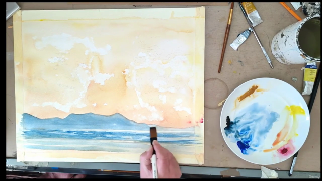 Watercolour painting. A stunning memorial portrait, sunset. - Screenshot_01