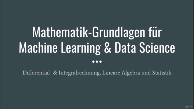 Mathematik-Grundlagen für Machine Learning & Data Science – Screenshot 1