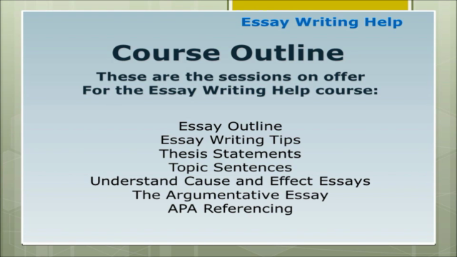 Learn how to write academic essays, including thesis papers - Screenshot_02