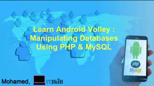 Learn Android Volley:Manipulating Databases Using PHP &MySQL – Screenshot 1