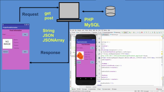 Learn Android Volley:Manipulating Databases Using PHP &MySQL – Screenshot 4