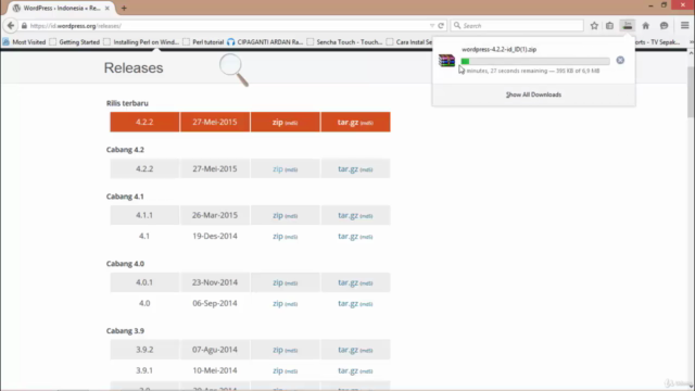 Tutorial Dasar Wordpress Bahasa Indonesia – Screenshot 1
