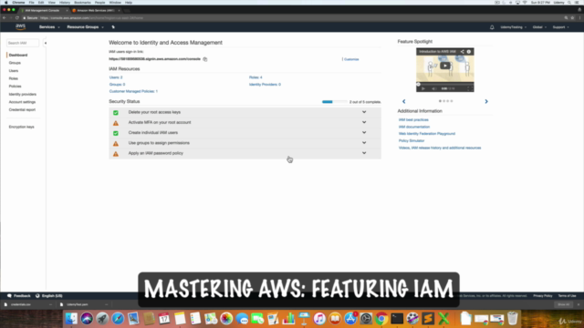 Mastering AWS: Featuring IAM – Screenshot 1