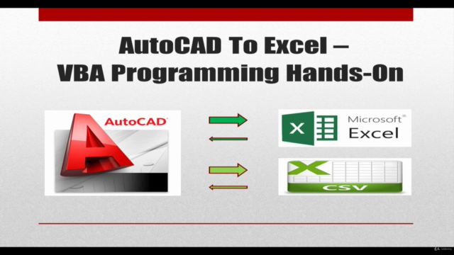 AutoCAD to Excel - VBA Programming Hands-On! – Screenshot 1