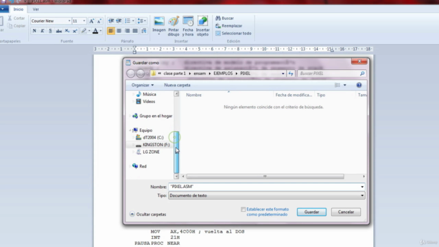 Gráficas en ensamblador 8086 – Screenshot 2