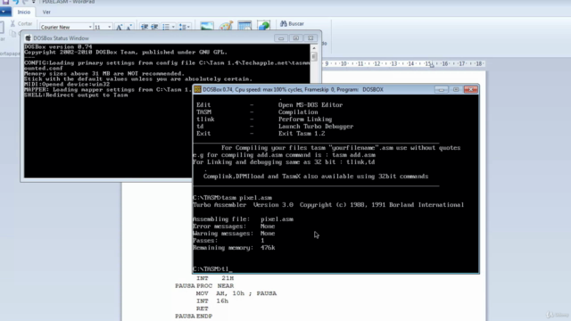 Gráficas en ensamblador 8086 – Screenshot 4