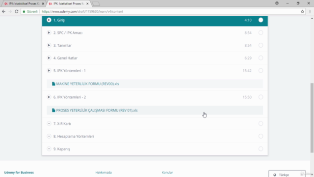 IPK: İstatistiksel Proses Kontrol Kartları – Screenshot 3