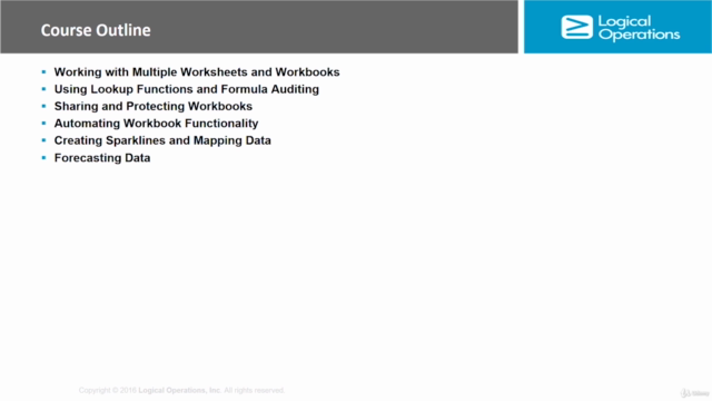 Microsoft Office 2016 Excel : Advanced – Screenshot 1