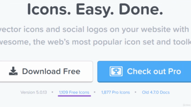 The Complete Font Awesome 5 Course: Beginner's Guide – Screenshot 2