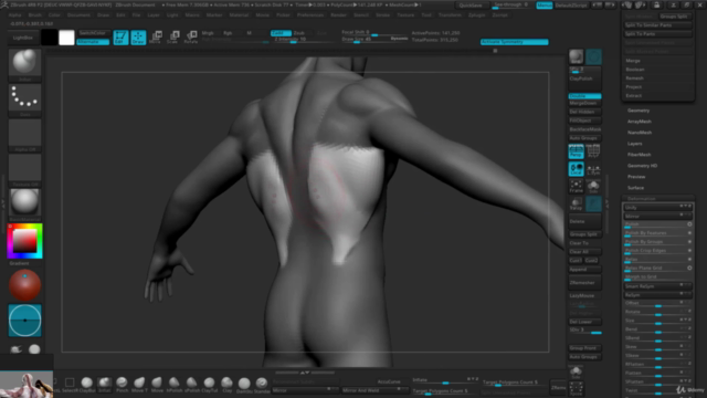 Creating characters for video games on Zbrush- Kratos Vol 1 - Screenshot_01