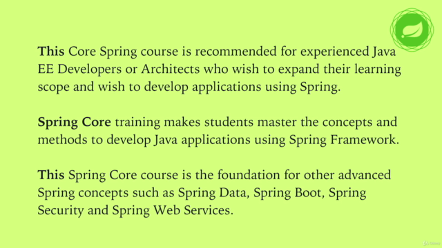 Spring Core (Spring Framework): An In-Depth Hands-on Guide – Screenshot 1