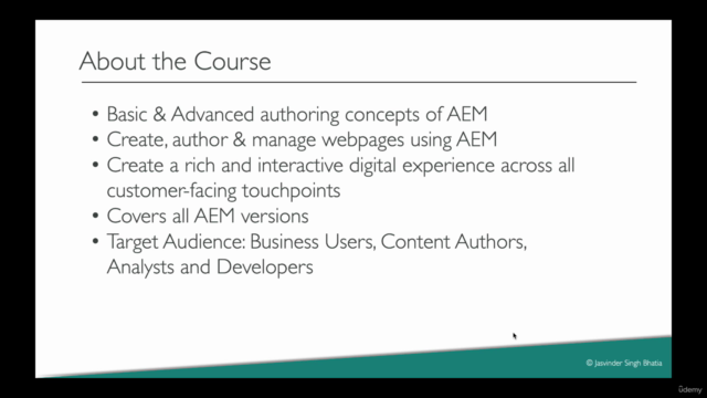 AEM Sites: Create & Manage Webpages using AEM (All versions) - Screenshot_01