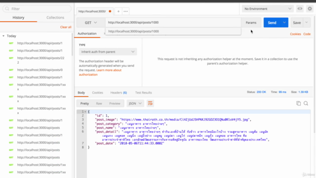 Workshop CRUD Nodejs Wep api – Screenshot 2