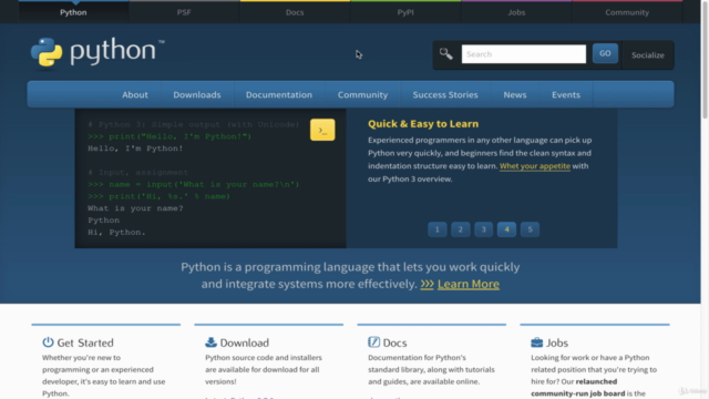 An Introduction to Python Programming – Screenshot 1