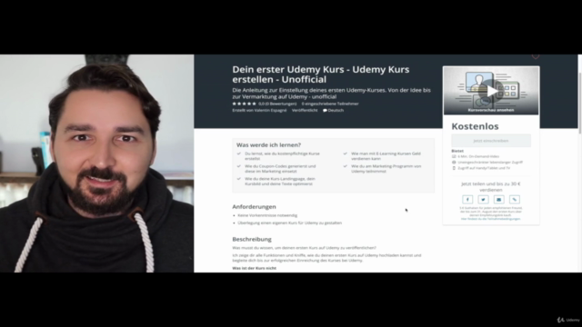 Udemy-Kurs erstellen: Mein erster Udemy Kurs - Unofficial - Screenshot_01