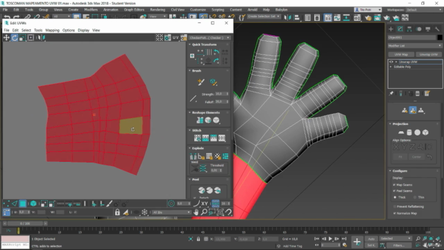 3D Studio Max 2019 - Mapeamento UVW e Textura do Personagem - Screenshot_01