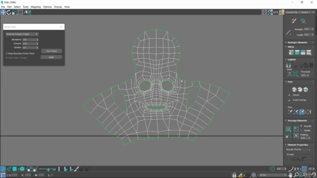 3D Studio Max 2019 - Mapeamento UVW e Textura do Personagem - Screenshot_02