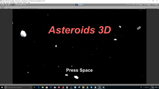 Unity Tutorial: Asteroids 3D - Screenshot_01