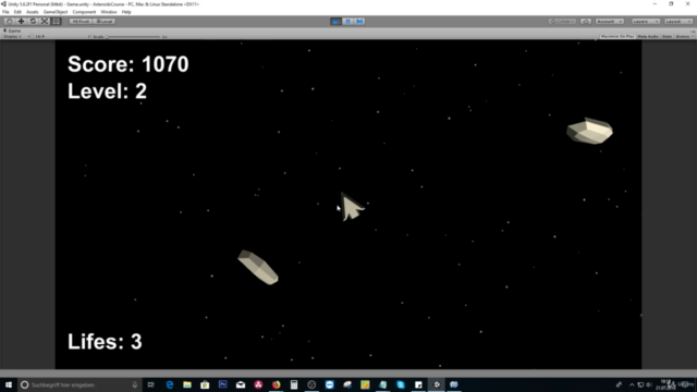 Unity Tutorial: Asteroids 3D - Screenshot_02