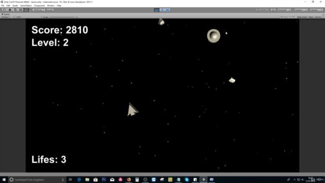 Unity Tutorial: Asteroids 3D - Screenshot_03