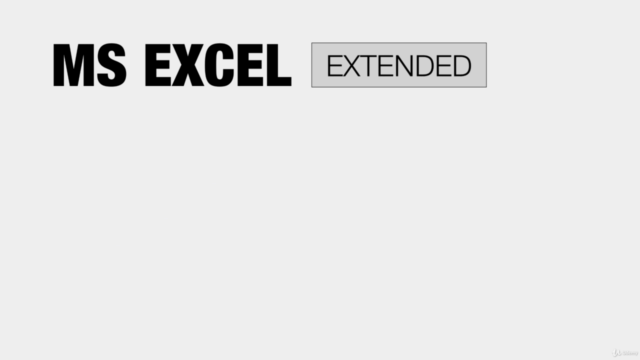 MS Excel Extended - de la Incepator la Avansat – Screenshot 2