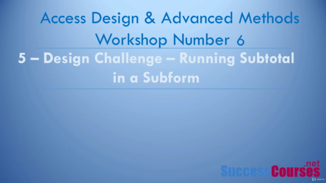 Microsoft Access VBA, Design and Advanced Methods Workshop 6 - Screenshot_04