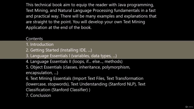 Fundamentals of Java Programming for Text Mining and NLP – Screenshot 2