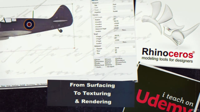 Rhino 3D V6 : Supermarine Spitfire Level 2 - Screenshot_03