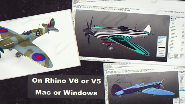 Rhino 3D V6 : Supermarine Spitfire Level 2 - Screenshot_04
