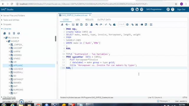 SAS for Data Analysis and Visualization – Screenshot 2