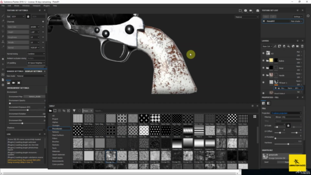 The Complete Substance Painter Course: Create 3DGun texture – Screenshot 2