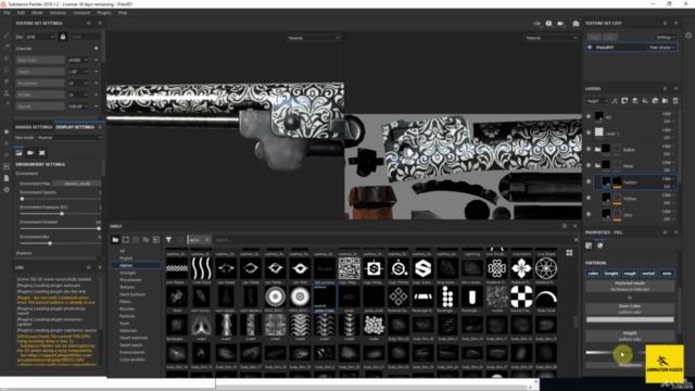The Complete Substance Painter Course: Create 3DGun texture – Screenshot 4