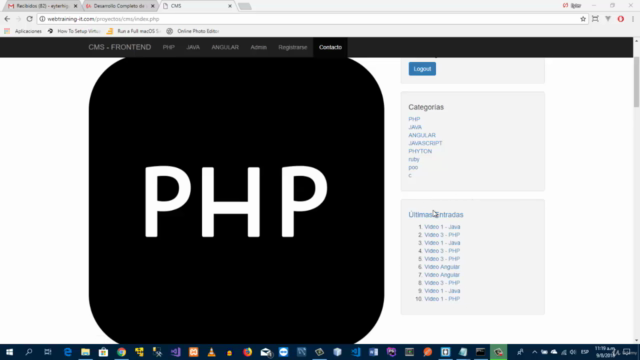 Desarrollo Completo de un CMS en PHP, POO, PDO y MySQL – Screenshot 4