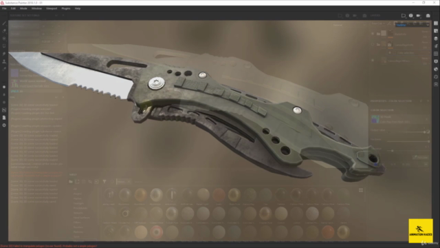 Advanced Substance Painter Course: 3D Weapon Texture  Part 2 – Screenshot 1