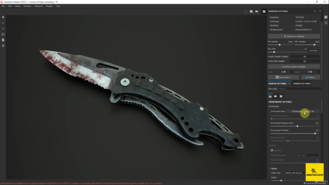 Advanced Substance Painter Course: 3D Weapon Texture  Part 2 – Screenshot 4