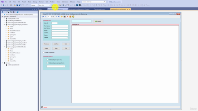 พัฒนาแอปพลิเคชันด้วย C# กับ SQL Server สำหรับผู้เริ่มต้น – Screenshot 1
