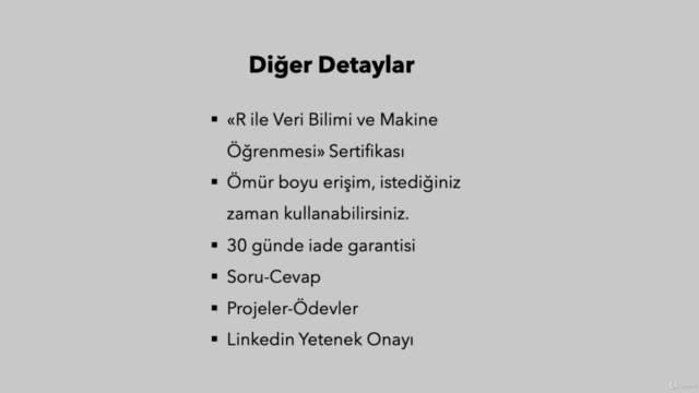 R ile Veri Bilimi ve Machine Learning (35 Saat) – Screenshot 4