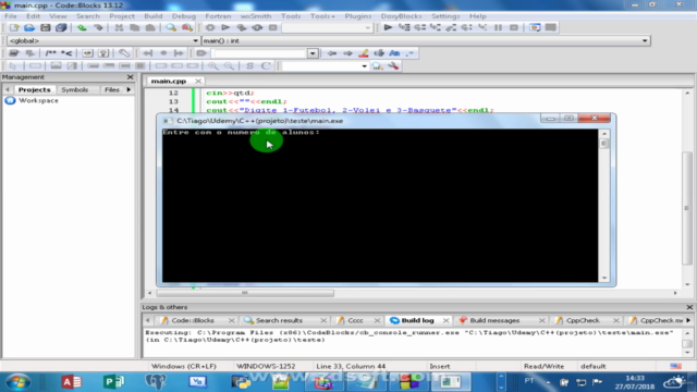 Programação básica em C++ – Screenshot 2