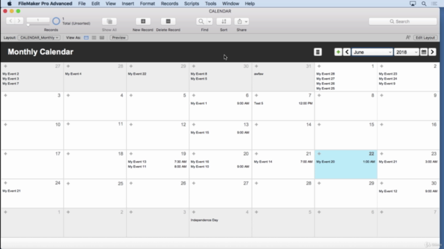 FileMaker Calendar Conundrum – Screenshot 2