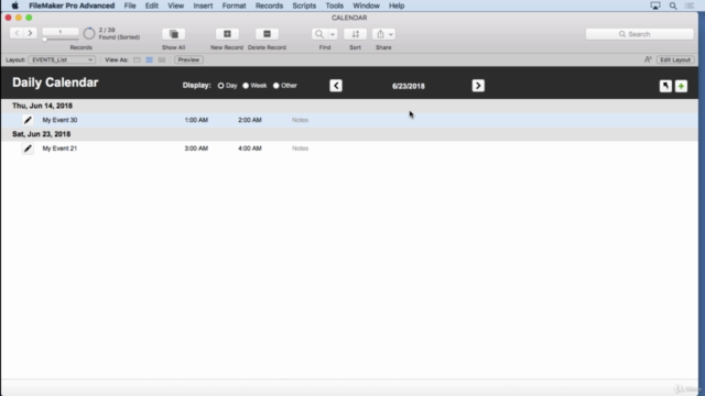 FileMaker Calendar Conundrum – Screenshot 3