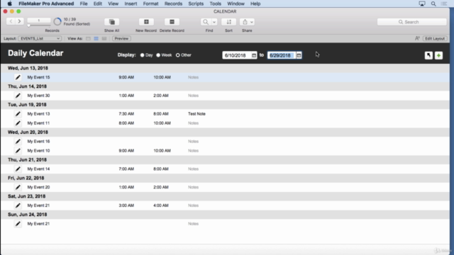 FileMaker Calendar Conundrum – Screenshot 4