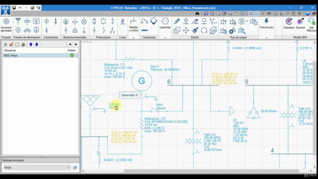 Análisis de redes eléctricas con CYPELEC Networks. – Screenshot 2