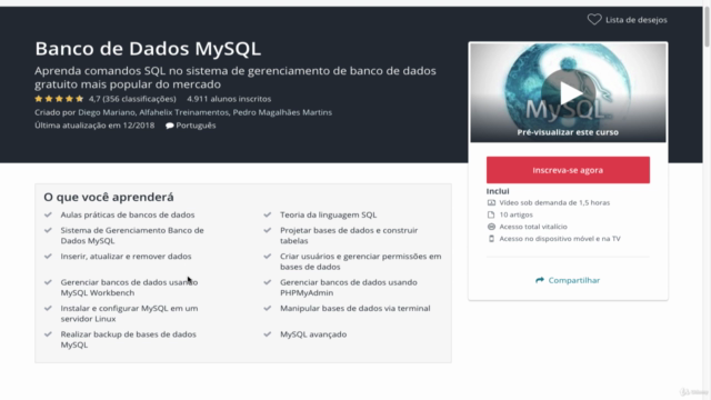 Introdução a Banco de Dados com MySQL – Screenshot 3