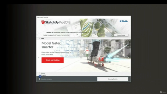 SketchUp Pro 2018 for Beginners – Screenshot 1