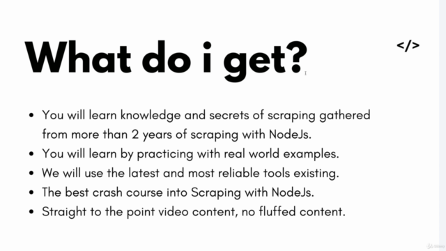 Learn Web Scraping with NodeJs - The Crash Course - Screenshot_01