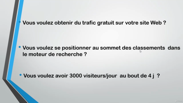 Formation SEO: Obtenez du trafic gratuit sur votre site Web. – Screenshot 1