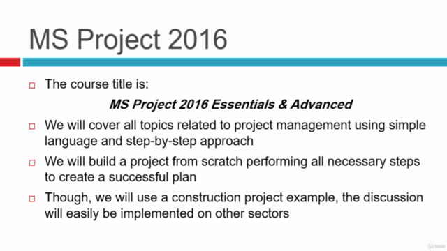 Microsoft Project 2016 Essentials & Advanced – Screenshot 1